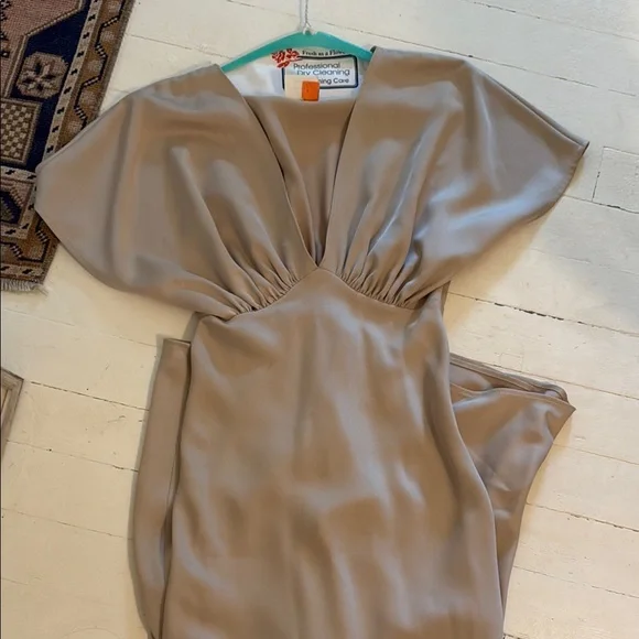 Anthropologie BHLDN Cream Flutter Sleeve Gown - Picture 11 of 11